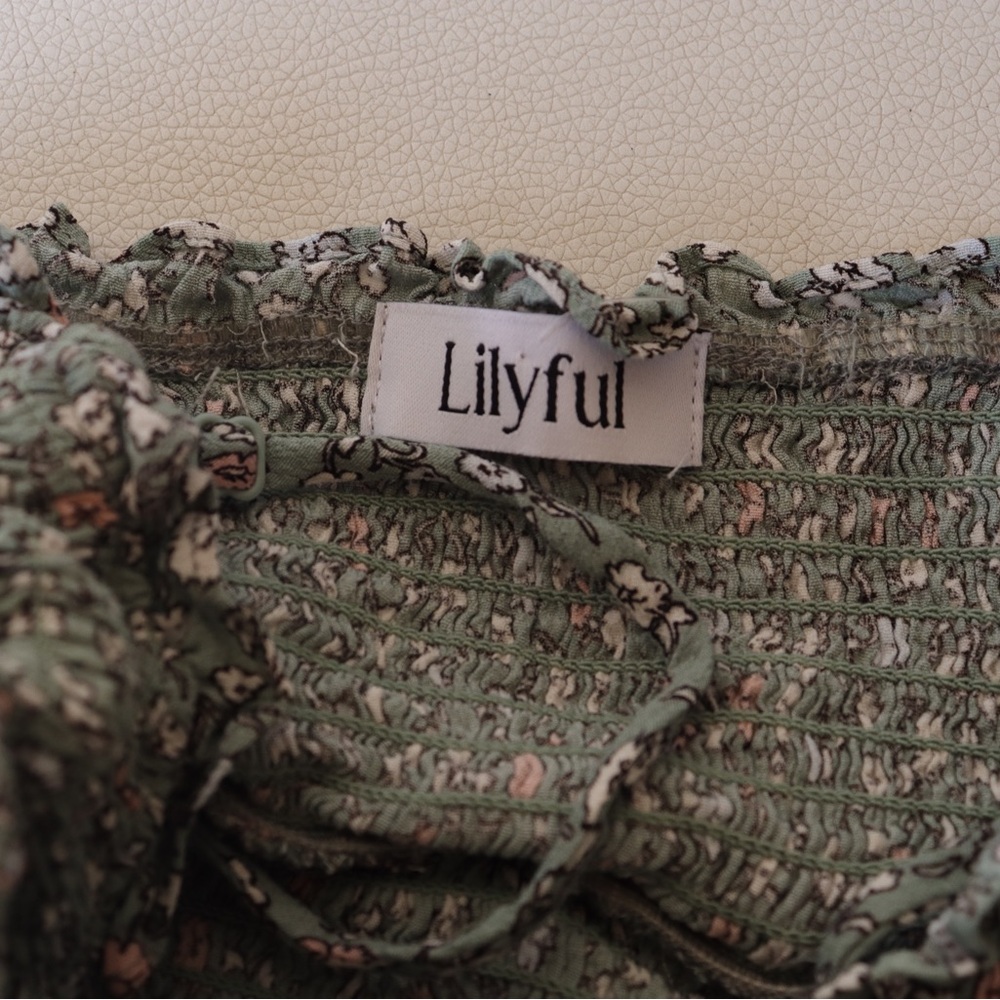 LILYFUL Mini Floral and Ruffle Dress - Picture 6 of 15